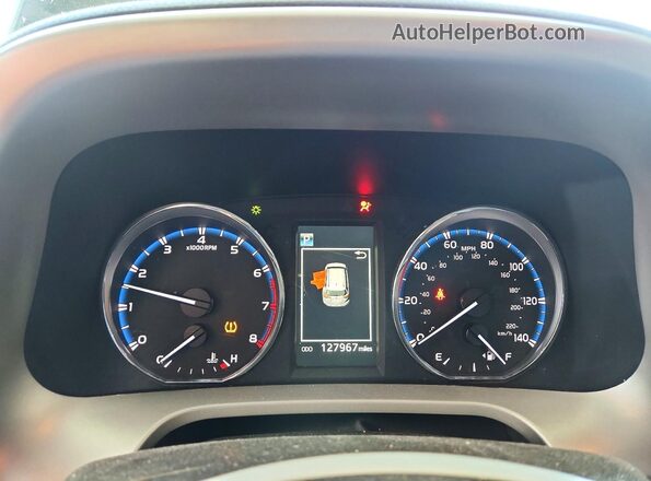2T3RFREV1GW484720 2016 TOYOTA RAV4 Black Սարքավորումների վահանակի տեսք
