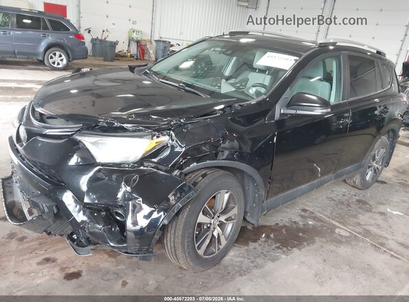 2T3RFREV1HW628283 2017 TOYOTA RAV4 Black Առջևի ձախ երեք քառորդ տեսարան