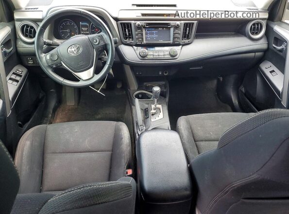 2T3RFREV1HW662286 2017 TOYOTA RAV Black წინა პანელის ხედი