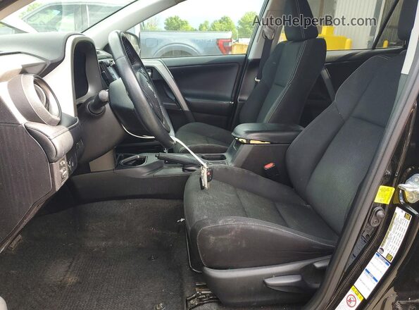 2T3RFREV1HW662286 2017 TOYOTA RAV Black წინა სალონის ხედი