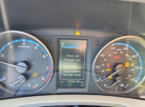 2T3RFREV1HW684322 2017 TOYOTA RAV4 Gray Вид щитка приладів