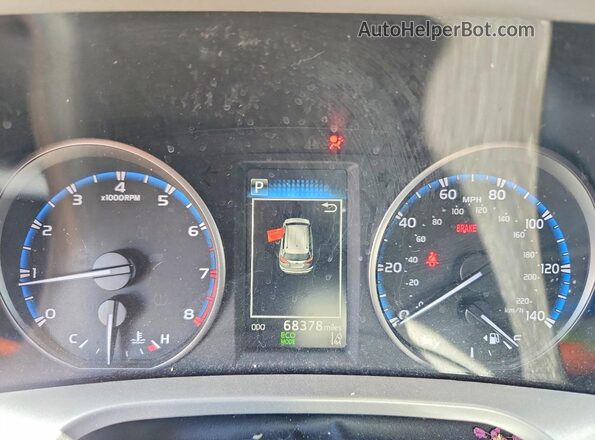2T3RFREV1JW709967 2018 TOYOTA RAV4 White Вид щитка приладів