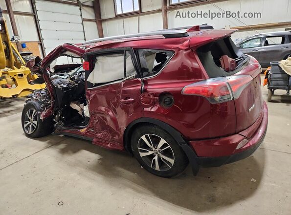 2T3RFREV1JW794132 2018 TOYOTA RAV4 Red Trasero izquierdo