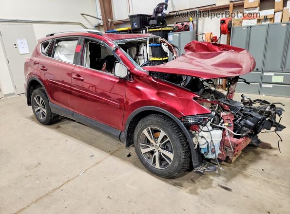 2T3RFREV1JW794132 2018 TOYOTA RAV4 Red Delantero derecho