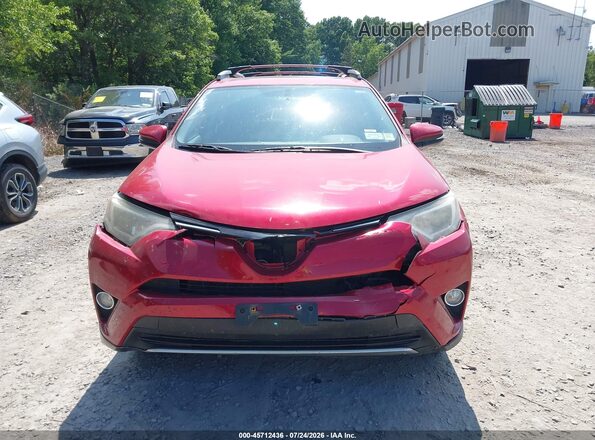 2T3RFREV3GW446485 2016 TOYOTA RAV4 Red Vista del cuadro de instrumentos
