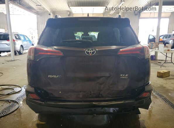 2T3RFREV3JW787392 2018 TOYOTA RAV4 Burgundy Widok z tyłu