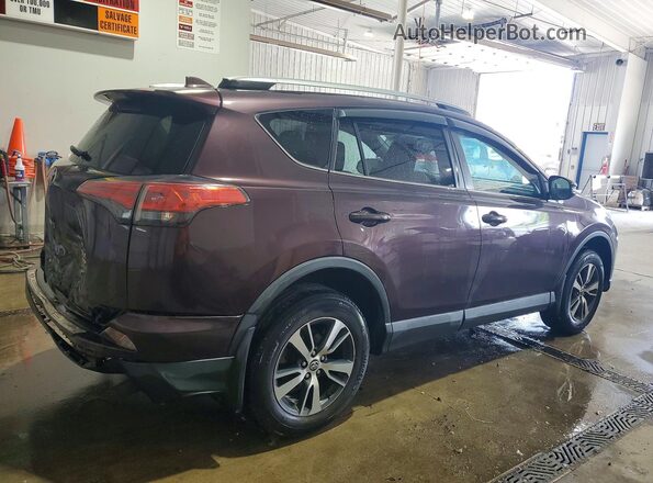 2T3RFREV3JW787392 2018 TOYOTA RAV4 Burgundy Tył prawy