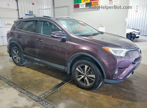 2T3RFREV3JW787392 2018 TOYOTA RAV4 Burgundy Przód prawy