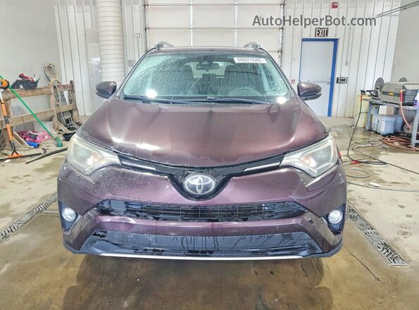 2T3RFREV3JW787392 2018 TOYOTA RAV4 Burgundy Widok z przodu