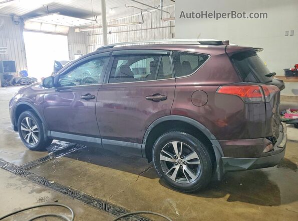 2T3RFREV3JW787392 2018 TOYOTA RAV4 Burgundy Tył lewy