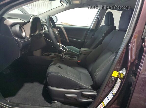2T3RFREV3JW787392 2018 TOYOTA RAV4 Burgundy Widok wnętrza z przodu