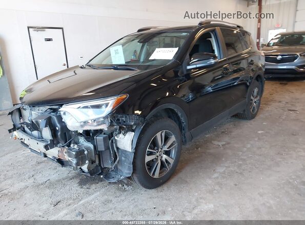 2T3RFREV4JW750707 2018 TOYOTA RAV4 Черный Передняя левая четверть