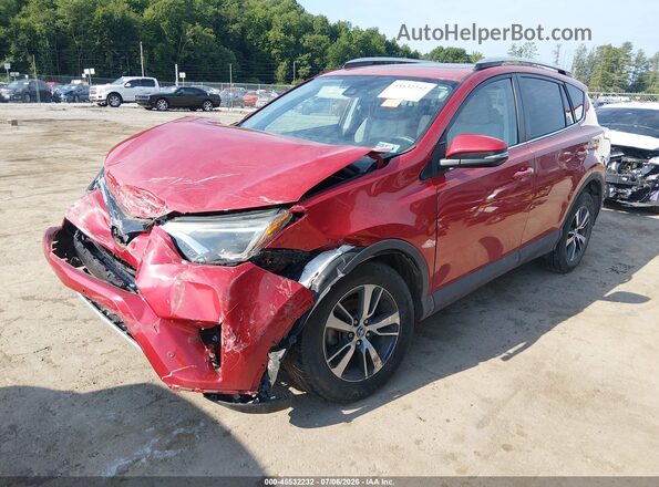 2T3RFREV5GW494828 2016 TOYOTA RAV4 Red Front left