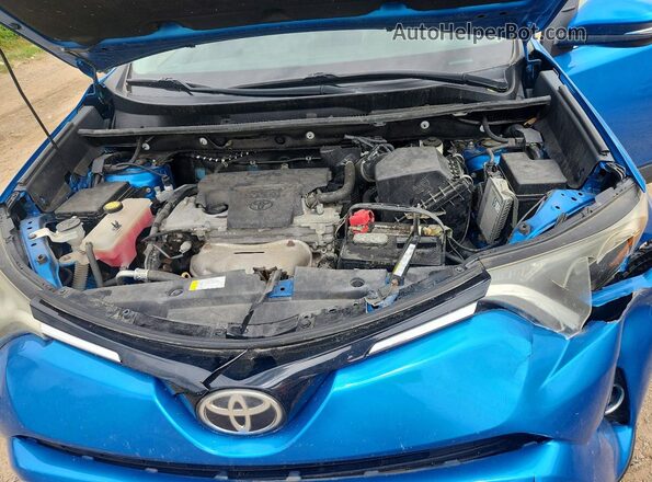 2T3RFREV5HW619120 2017 TOYOTA RAV4 Blue Widok komory silnika