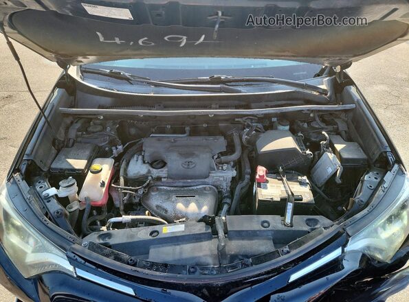 2T3RFREV5JW798569 2018 TOYOTA RAV4 Black Vista del compartimento del motor