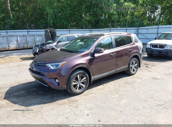 2T3RFREV6HW679245 2017 TOYOTA RAV4 Maroon წინა მარცხენა ხედი სამი მეოთხედიდან