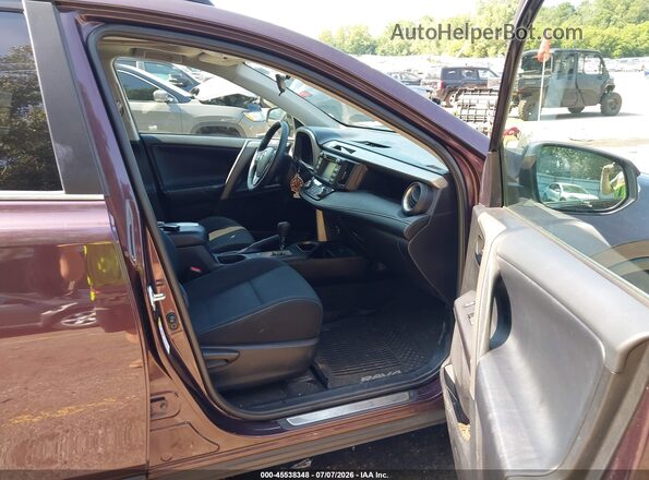 2T3RFREV6HW679245 2017 TOYOTA RAV4 Maroon წინა სალონის ხედი