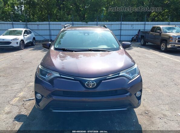 2T3RFREV6HW679245 2017 TOYOTA RAV4 Maroon ხელსაწყოთა პანელის ხედი