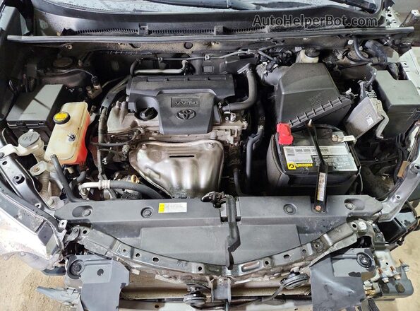 2T3RFREV6JW753673 2018 TOYOTA RAV4 Gray ძრავის განყოფილების ხედი