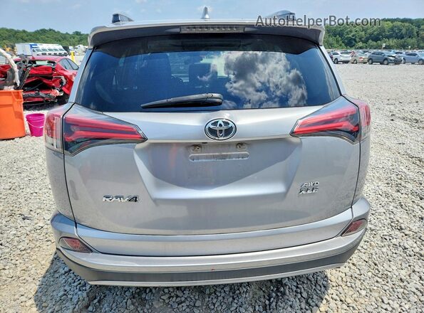 2T3RFREV6JW789802 2018 TOYOTA RAV4 Silver Вид ззаду