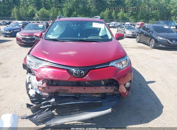 2T3RFREV6JW844152 2018 TOYOTA RAV4 Red Vista del cuadro de instrumentos