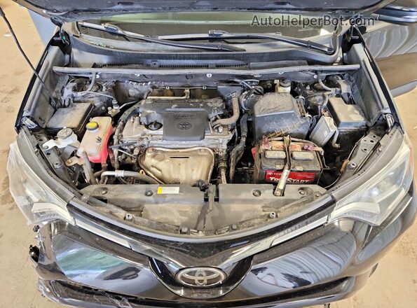 2T3RFREV7HW675981 2017 TOYOTA RAV4 Black Widok komory silnika