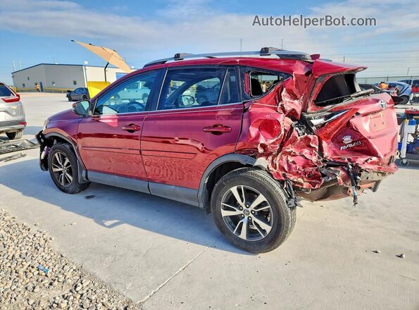 2T3RFREV7JW709603 2018 TOYOTA RAV4 Maroon უკანა მარცხენა