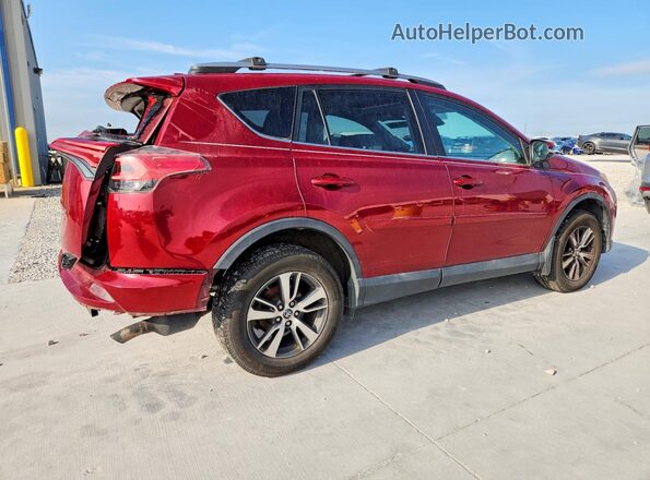 2T3RFREV7JW709603 2018 TOYOTA RAV4 Maroon უკანა მარჯვენა