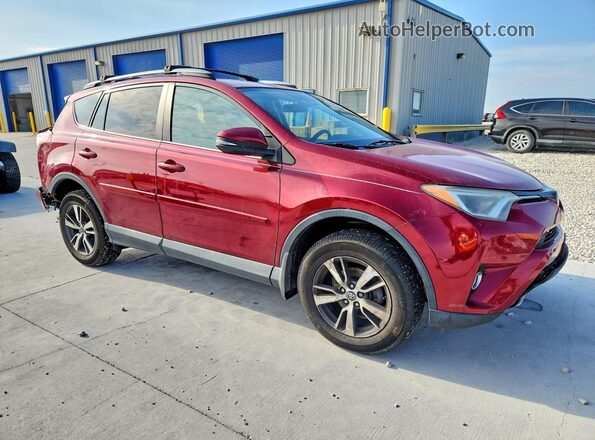 2T3RFREV7JW709603 2018 TOYOTA RAV4 Maroon წინა მარჯვენა