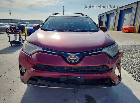 2T3RFREV7JW709603 2018 TOYOTA RAV4 Maroon წინა ხედი