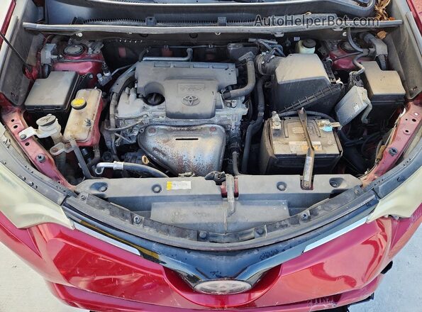 2T3RFREV7JW709603 2018 TOYOTA RAV4 Maroon ძრავის განყოფილების ხედი