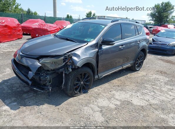2T3RFREV7JW711917 2018 TOYOTA RAV4 Gray წინა მარცხენა ხედი სამი მეოთხედიდან