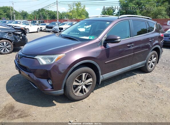 2T3RFREV7JW727308 2018 TOYOTA RAV4 Purple Vista tres cuartos delantera izquierda