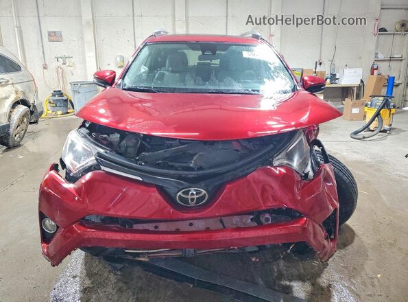 2T3RFREV8JW716723 2018 TOYOTA RAV4 Red Դիմացի տեսք