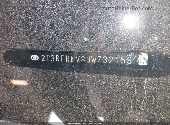2T3RFREV8JW732159 2018 TOYOTA RAV4 Black Engine compartment view