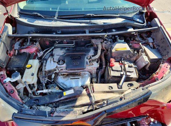 2T3RFREV8JW732307 2018 TOYOTA RAV4 Burgundy Engine compartment view