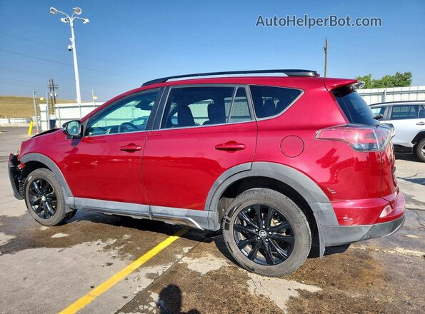 2T3RFREV8JW732307 2018 TOYOTA RAV4 Burgundy Rear left