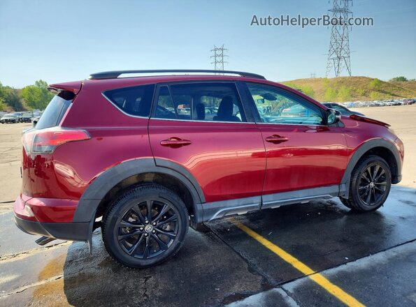 2T3RFREV8JW732307 2018 TOYOTA RAV4 Burgundy Rear right