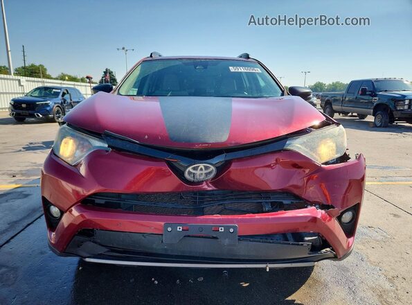 2T3RFREV8JW732307 2018 TOYOTA RAV4 Burgundy Front view