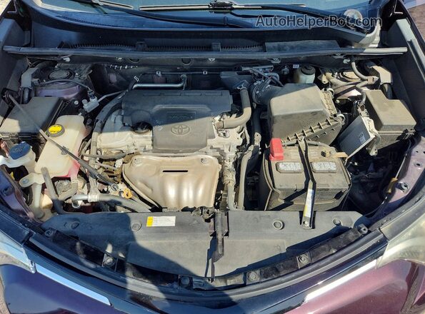 2T3RFREV8JW771608 2018 TOYOTA RAV4 Purple Rear interior view