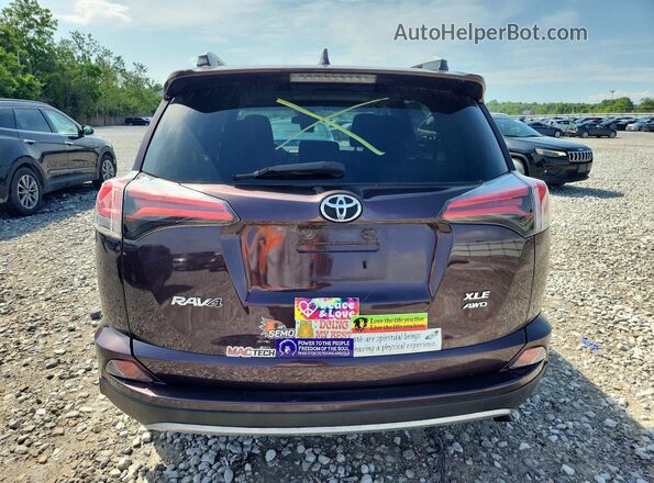 2T3RFREV8JW771608 2018 TOYOTA RAV4 Purple Rear view