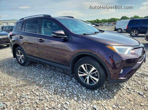 2T3RFREV8JW771608 2018 TOYOTA RAV4 Purple Front right
