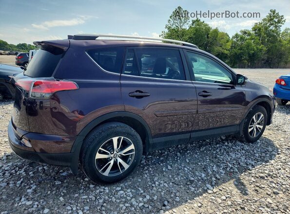 2T3RFREV8JW771608 2018 TOYOTA RAV4 Purple Rear right