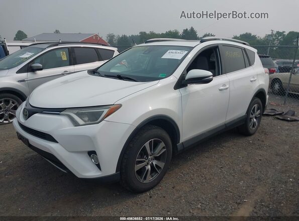 2T3RFREVXHW693648 2017 TOYOTA RAV4 White წინა მარცხენა ხედი სამი მეოთხედიდან