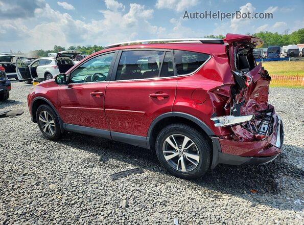 2T3RFREVXJW732485 2018 TOYOTA RAV4 Maroon უკანა მარცხენა