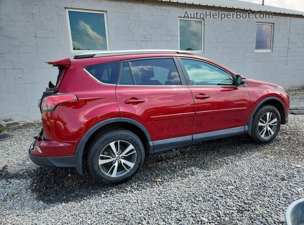 2T3RFREVXJW732485 2018 TOYOTA RAV4 Maroon უკანა მარჯვენა