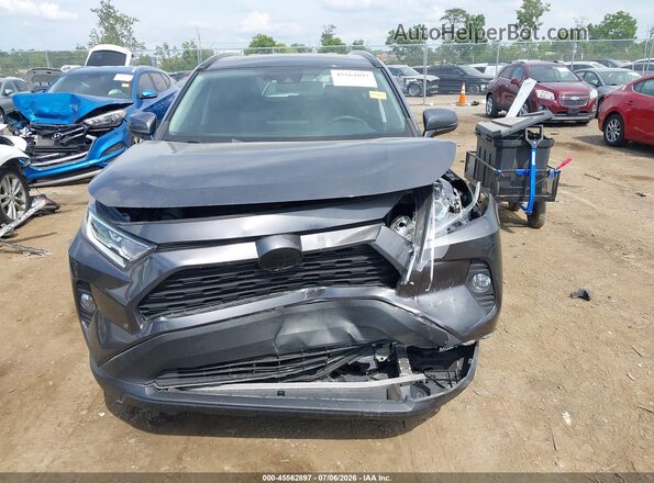 2T3RWRFV0KW017540 2019 TOYOTA RAV4 HYBRID Gray Widok wnętrza z tyłu