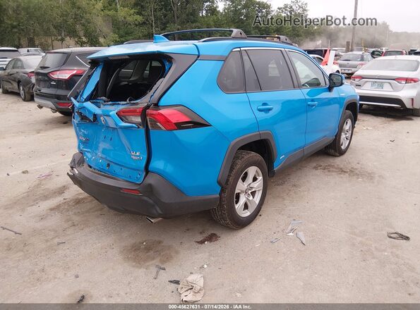 2T3RWRFV0KW030949 2019 TOYOTA RAV4 HYBRID Blue Задня права чверть