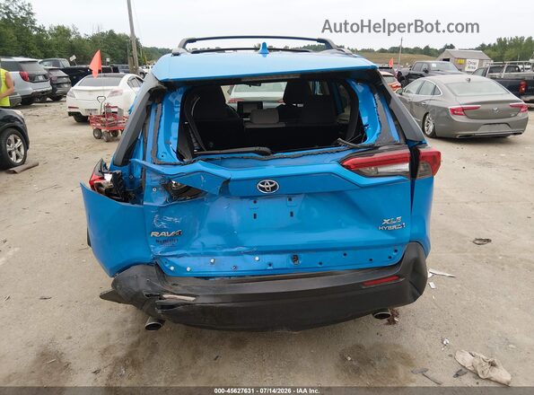 2T3RWRFV0KW030949 2019 TOYOTA RAV4 HYBRID Blue Вид спереду