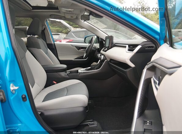 2T3RWRFV0KW030949 2019 TOYOTA RAV4 HYBRID Blue Вид салону спереду
